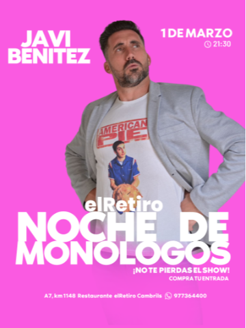 elRetiro NOCHE DE MONÓLOGOS - Javi Chulo