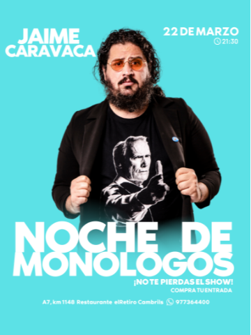 elRetiro NOCHE DE MONÓLOGOS - Jaime Caravaca
