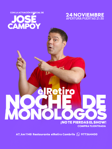 JOSÉ CAMPOY - elRetiro NOCHE DE MONÓLOGOS